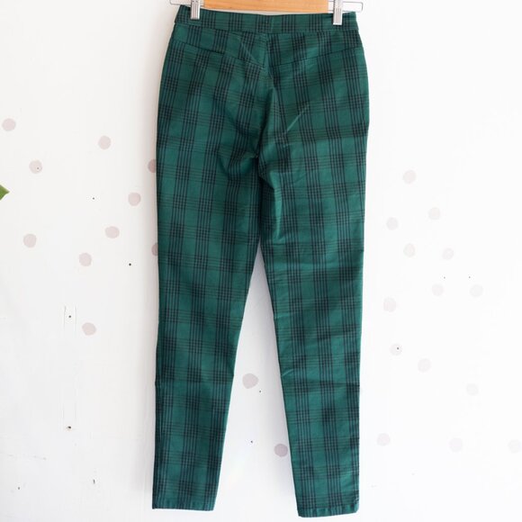 Free People | Green Plaid Pants - Picture 2 of 3